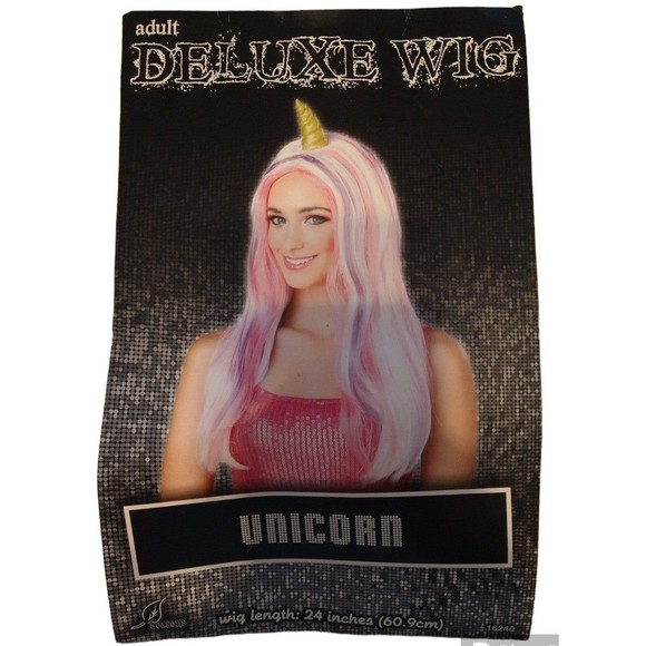 Adult deluxe unicorn wig - Picture 1 of 6